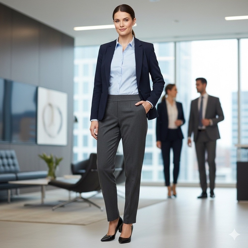 Talbots Refined Bi Stretch Straight Leg Dress Pants Gray Women Size‎ 16 Career